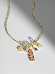 WEAR By Erin Andrews x BaubleBar Kansas City Chiefs Cluster Charm - Kansas City Chiefs