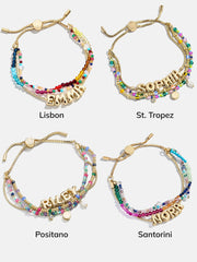 Rowan Semi-Precious Custom Layered Bracelet - Positano