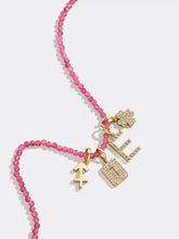 Semi-Precious Cluster Charm Necklace - Aquamarine Chain