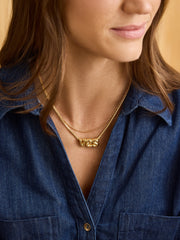 Bubble Custom Monogram Necklace