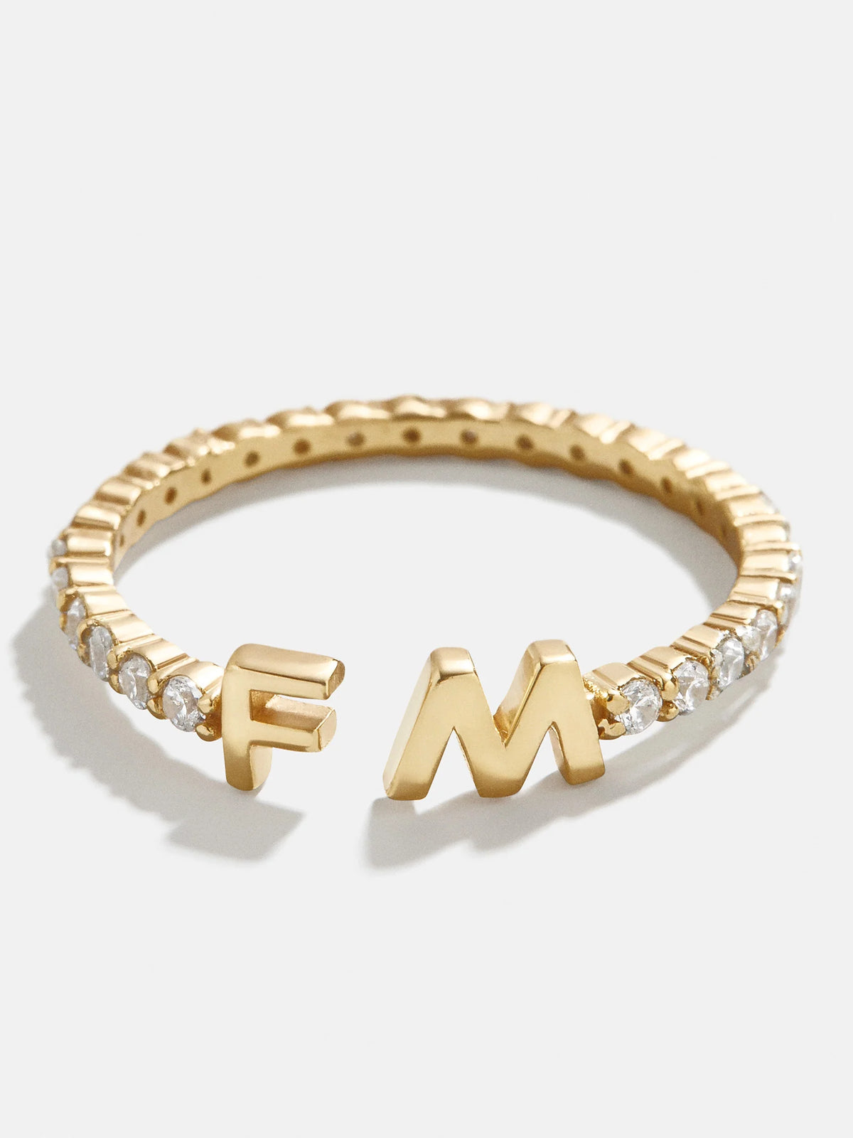 18K Gold Custom Initial Ring - Gold