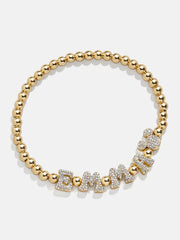 Disney Mickey Mouse Pisa Custom Bracelet - Gold/Pavé