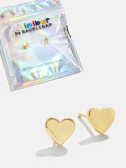 Whole Lotta Heart 18K Gold Kids' Earrings - Heart