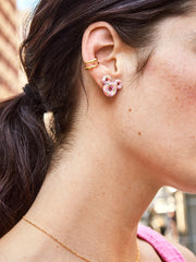 Mickey Mouse Disney Pink Donut Stud Earrings - Disney Pink Donut Earring