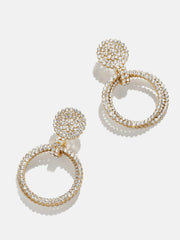 Sasha Earrings - Gold/Pavé