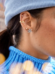 Snow Cute Stud Earrings - Snowflake