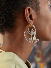 Daisy Duck Disney Outline Earrings - Daisy Duck