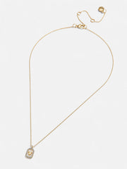 Mickey Mouse Disney Pavé Pendant Necklace - Gold/Pavé