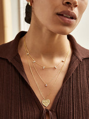 18K Gold Custom Heart Necklace