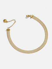 Gemma Waterproof Layered Anklet - Gold