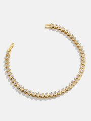 Mickey Mouse Disney Repeating Tennis Bracelet - Gold/Pavé