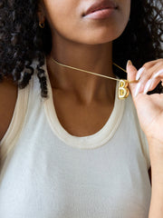 Bubble Initial Necklace