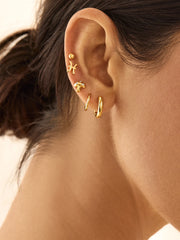 18K Gold Just For Fun Earrings - Mushroom