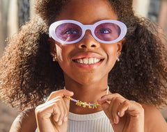 Bead Mine Kids' Custom Name Necklace - Light Multi