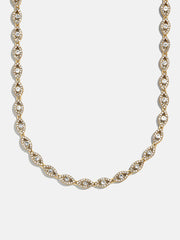 Evil Eye On Repeat Tennis Necklace - Gold/Pavé