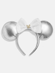 Disney Minnie Mouse Ears Silver Headband - Minnie Mouse Silver Ears