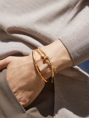 Bubble Initial Custom Chain Bracelet - Chain Bracelet