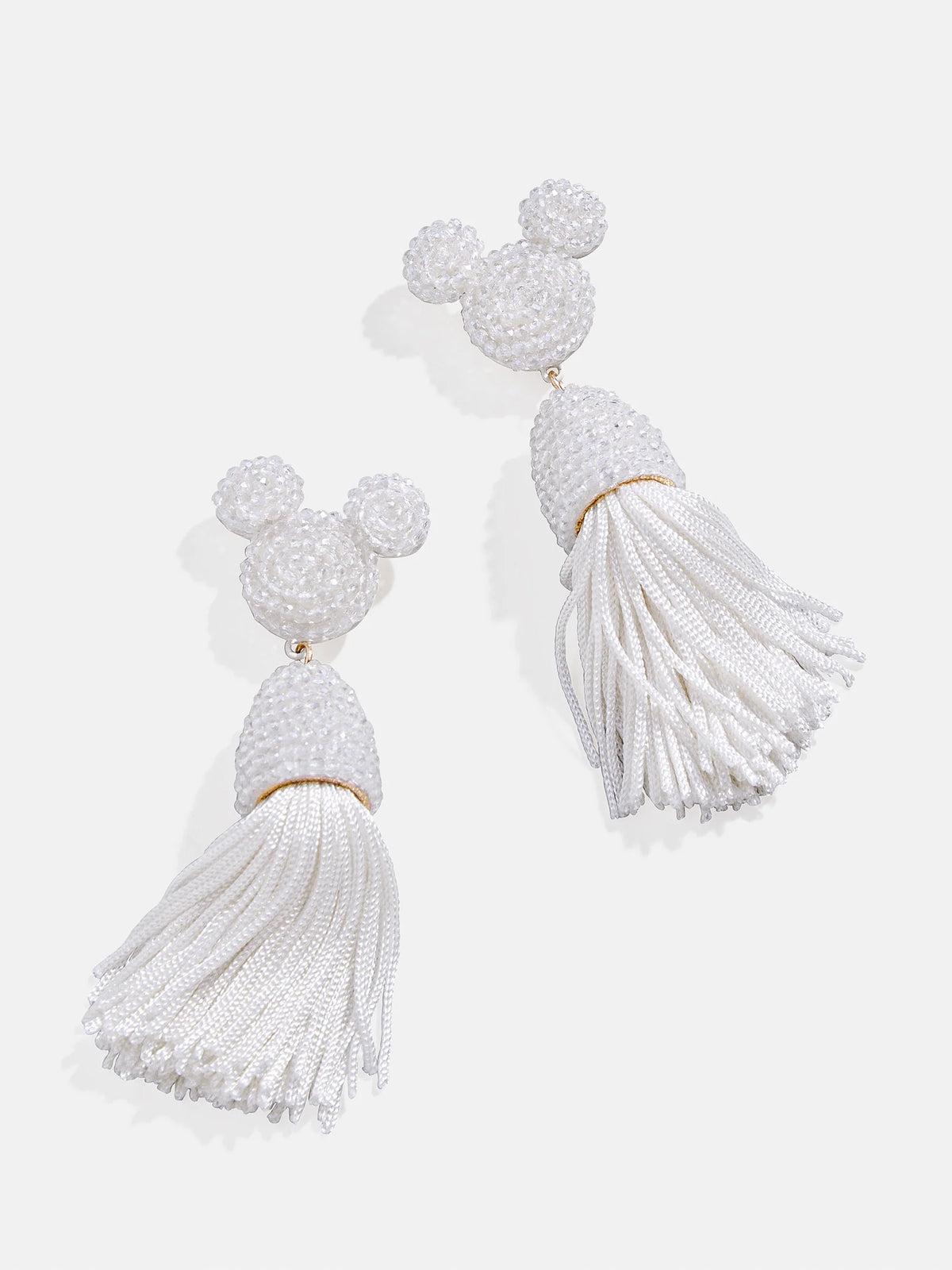 Disney Mickey Mouse Tassel Earrings - White