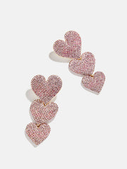 Eden Earrings - Triple Heart Statement Earrings