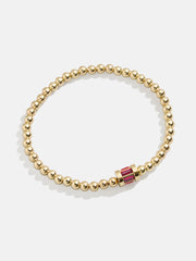 Tatum Birthstone Bracelet - Garnet