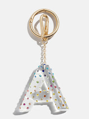 Confetti Initial Bag Charm - Multi