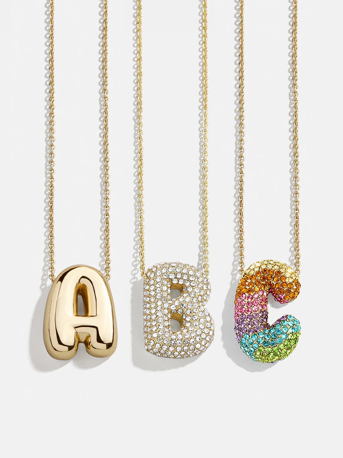 Kids' Bubble Initial Necklace - Gold