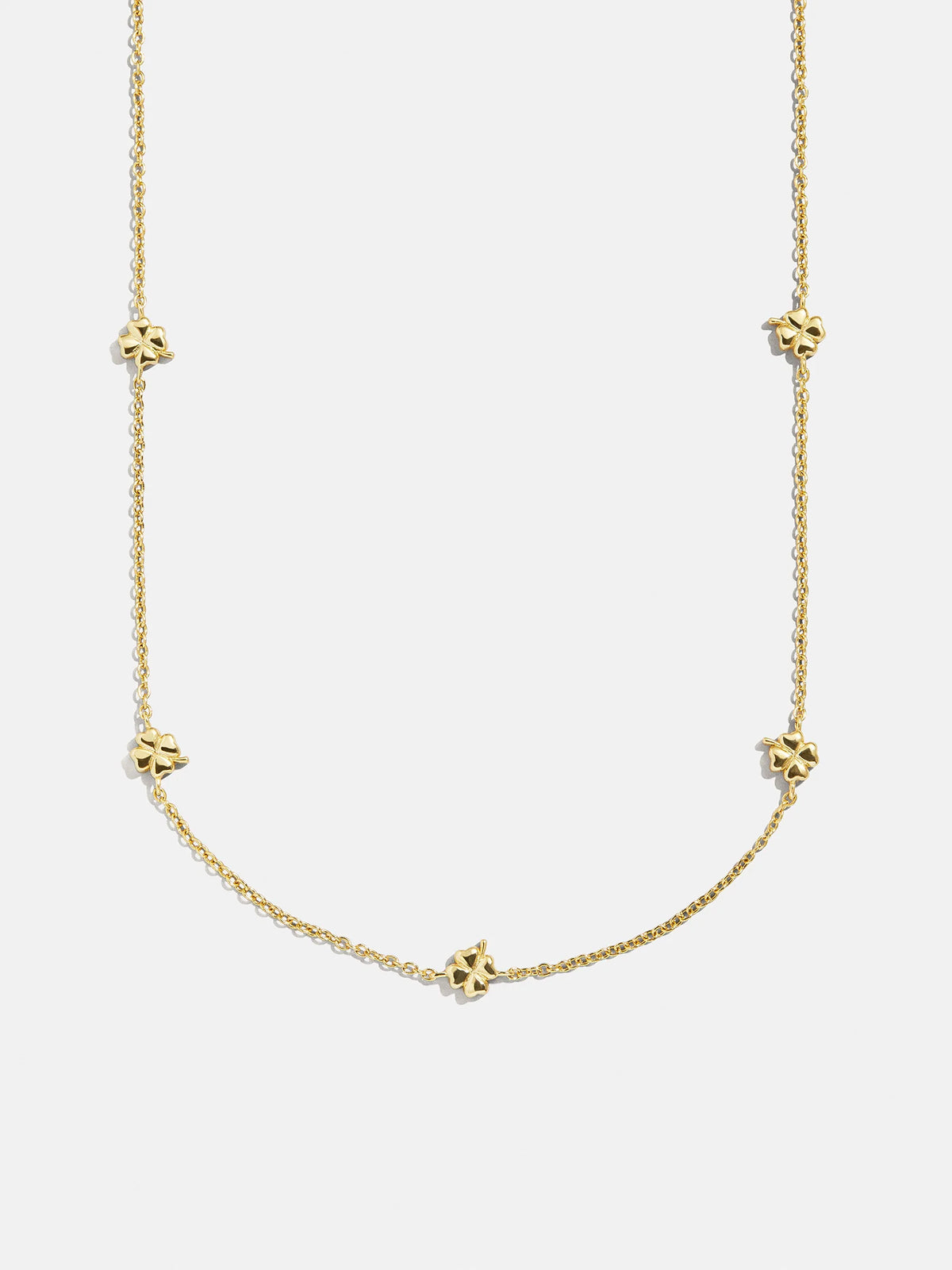 18K Gold Clover Necklace - Clover