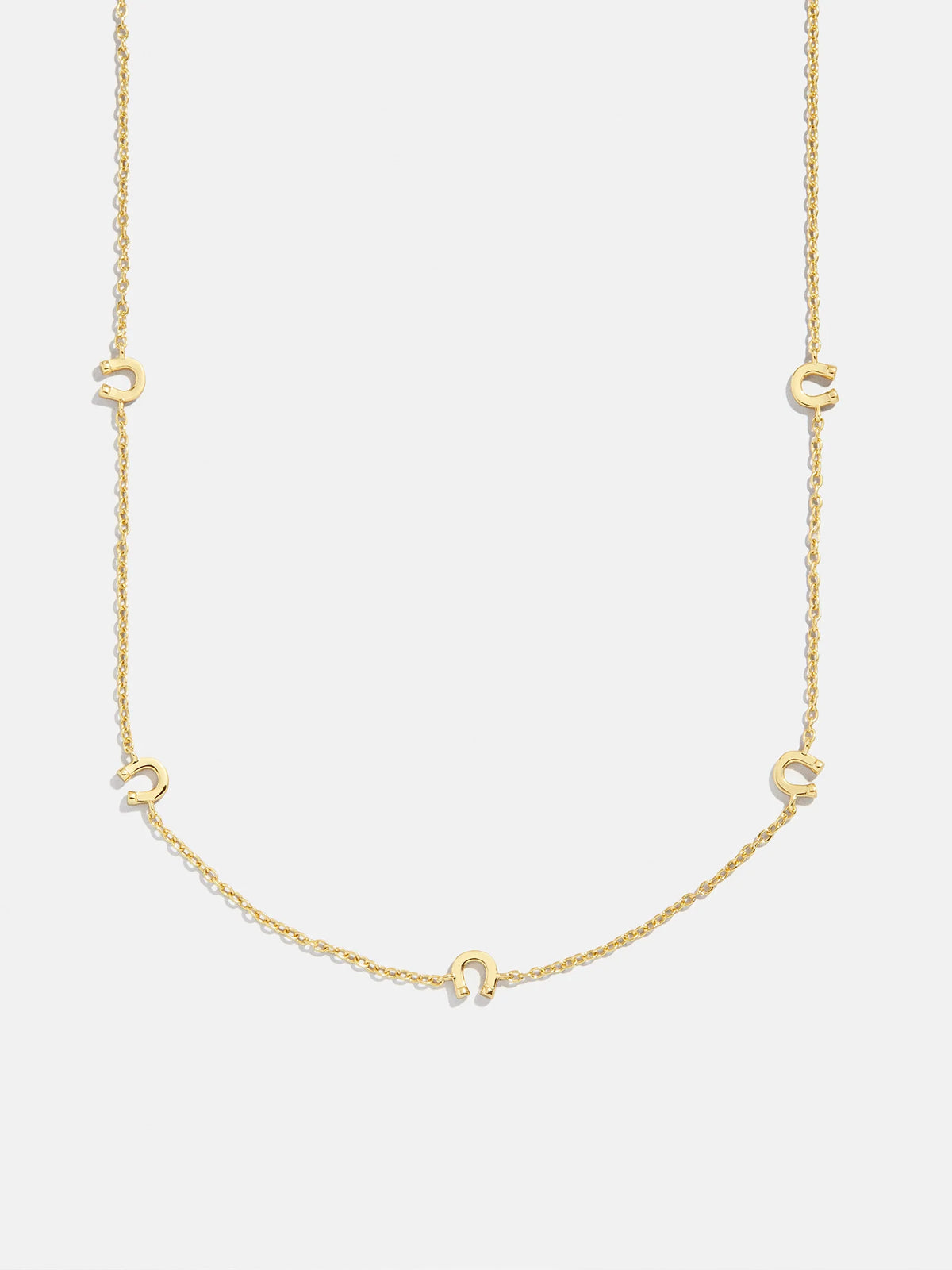 18K Gold Horseshoe Necklace - Horseshoe