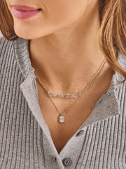 Disney Mickey Mouse Acrylic Custom Nameplate Necklace - Clear