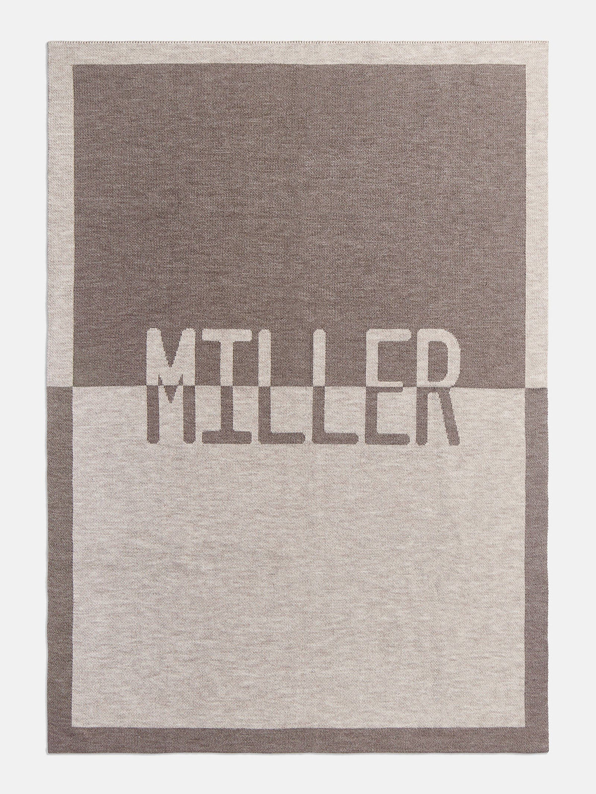 Spell It Out Custom Blanket - Light Brown/Dark Brown