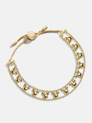 Disney Mickey Mouse Repeating Slider Bracelet - Gold