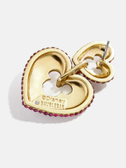 Disney Mickey Mouse Heart Statement Earrings - Pink