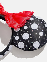 Disney Minnie Mouse Polka Dot Ears Headband - Minnie Mouse Black Polka Dot Ears
