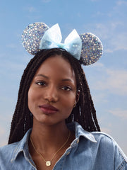 Disney Minnie Mouse Crystal Blue Ears Headband - Minnie Mouse Crystal Blue Ears