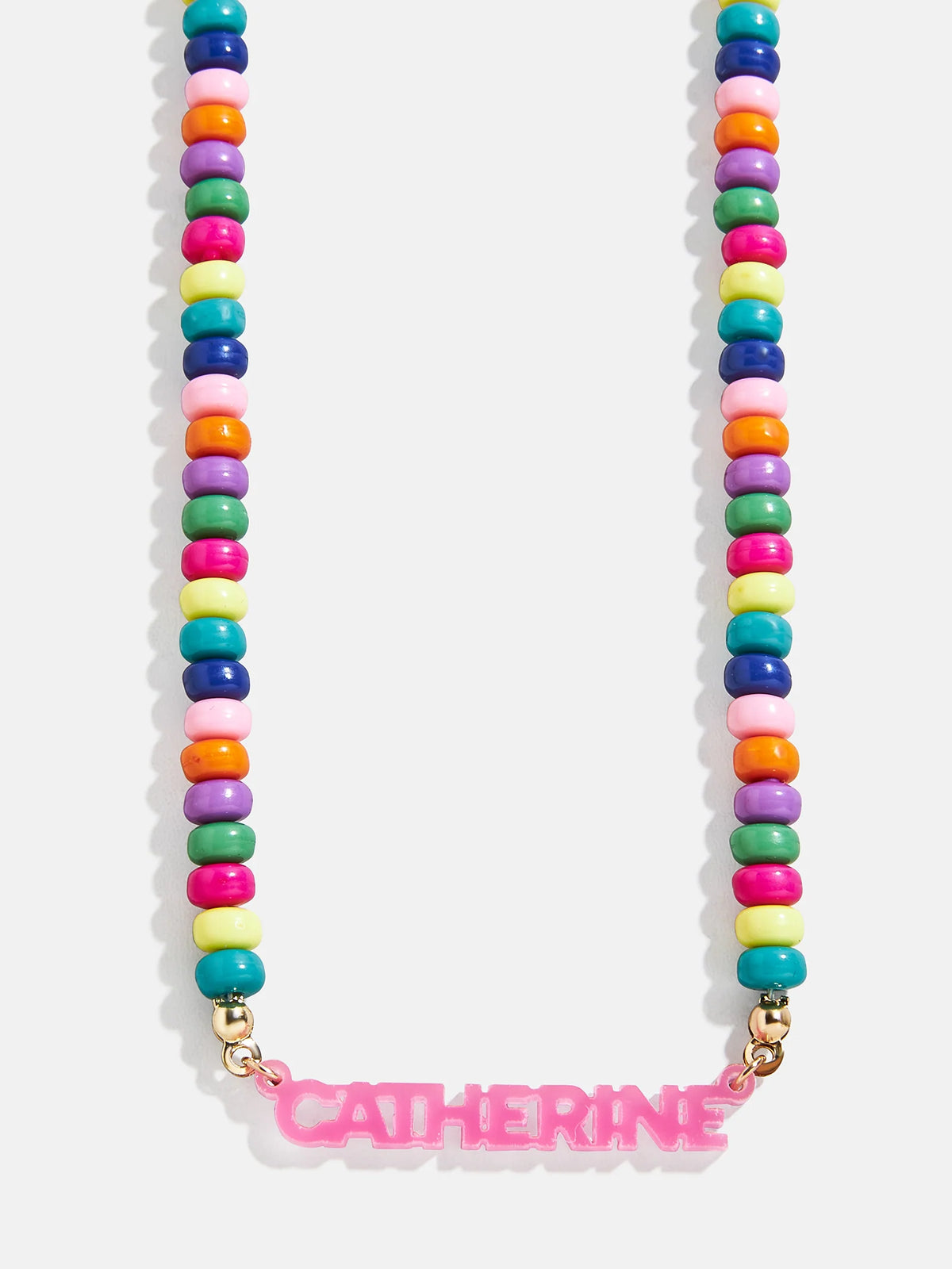 Beaded Kids' Custom Nameplate Necklace - Multi