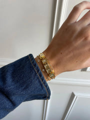 Click & Go Custom Bracelet - Gold/Pavé