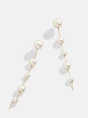 Blair Earrings - Gold/Pearl