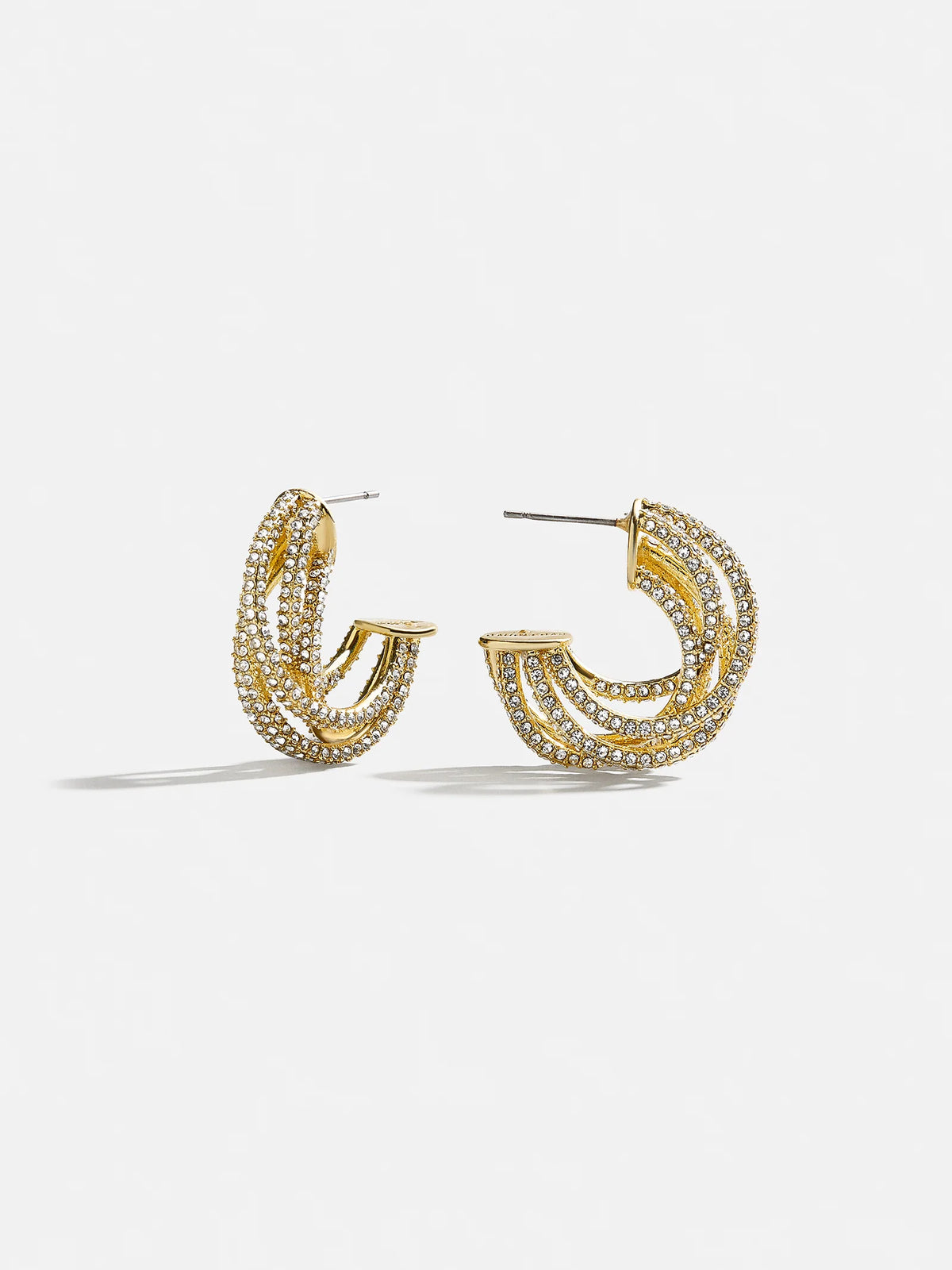 Addison Earrings - Gold/Pavé