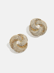 Brianna Earrings - Gold/Pavé