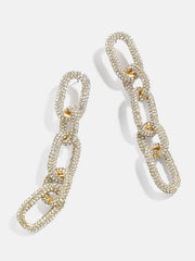 Nova Statement Earrings - Gold/Pavé