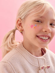 Kids' Heart Eye Emoji Earrings - Heart Eye Emoji