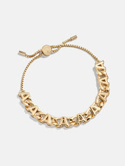 Repeating Initial Bracelet - A