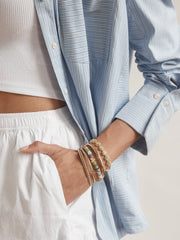 Amaris Semi-Precious Initial Bracelet - Letter