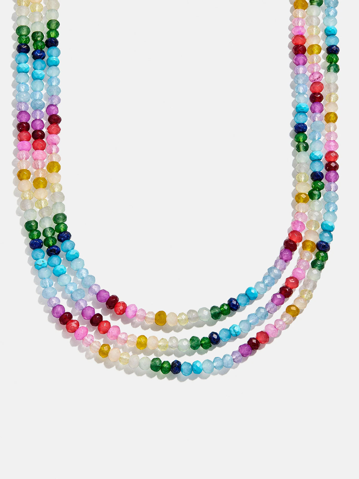 Lena Semi-Precious Layered Necklace - Multi