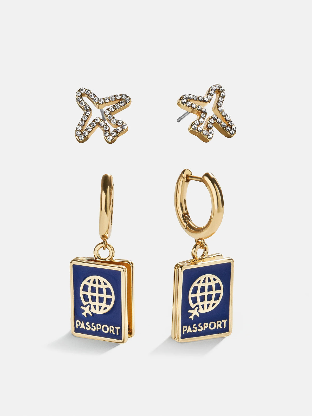 Bon Voyage Earring Set - Passport