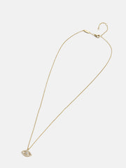 18K Gold Motif Necklace - Evil Eye