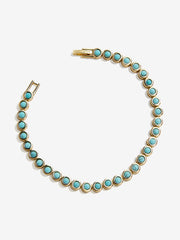 Nina Semi-Precious Bracelet - Gold/Turquoise