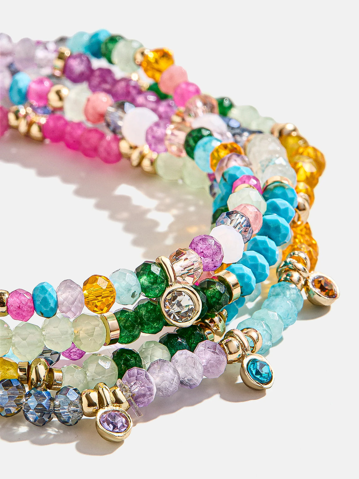 Indya Semi-Precious Layered Bracelet Set  - Multi