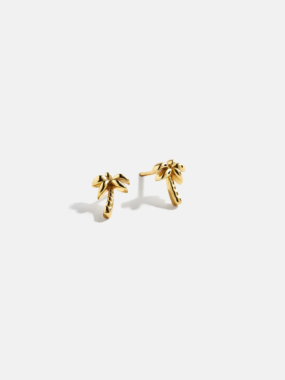 18K Gold Just For Fun Earrings - Palm Tree