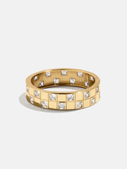 18K Gold Lucia Ring - Gold/Pavé